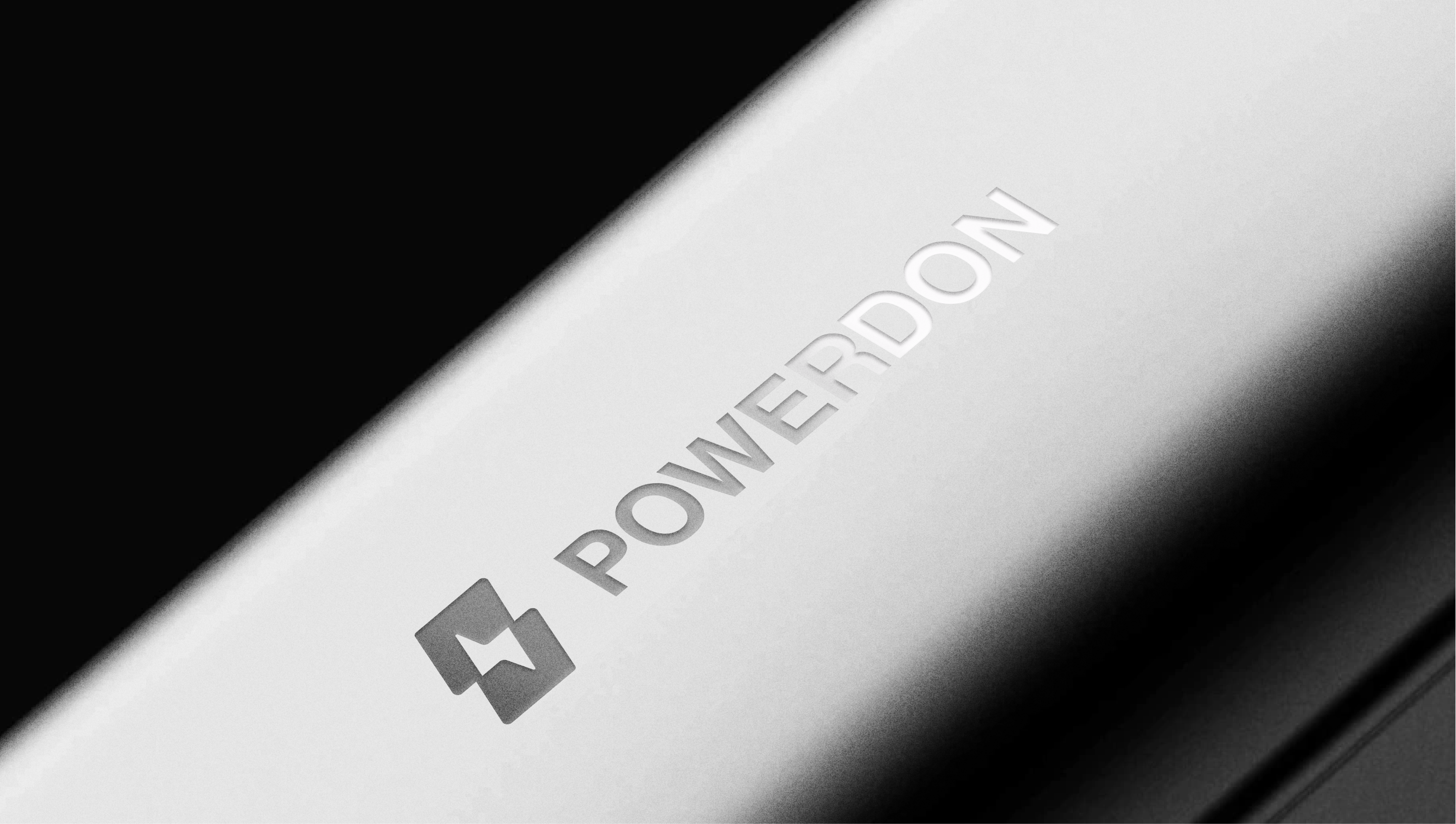 POWERDON logo embossed on surface